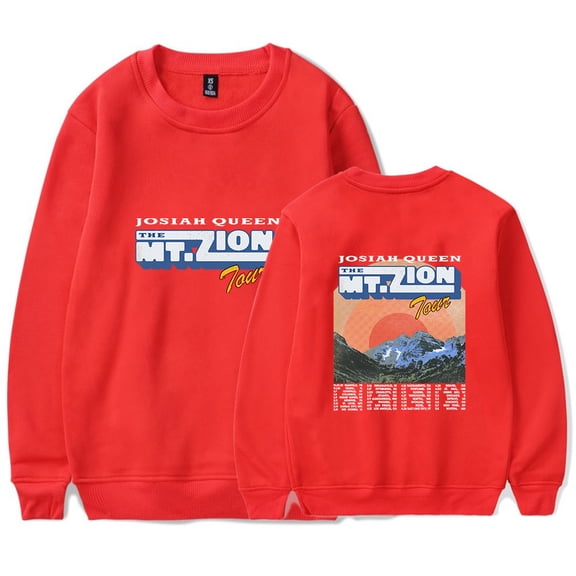 Josiah Queen The Mt. Zion Tour Merch Sweatshirt Women Men Casual Crewneck Long Sleeve Pullover Clothes