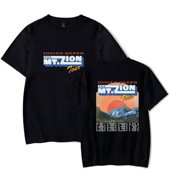 Josiah Queen The Mt. Zion Tour Merch T-Shirt Women Men Casual Crewneck Short Sleeve Fashion Tee