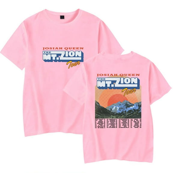 Josiah Queen The Mt. Zion Tour Merch T-Shirt Women Men Casual Crewneck Short Sleeve Fashion Tee