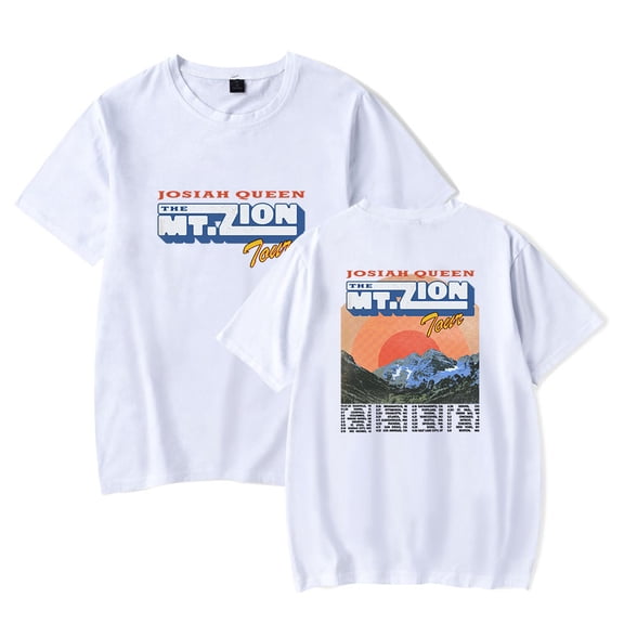 Josiah Queen The Mt. Zion Tour Merch T-Shirt Women Men Casual Crewneck Short Sleeve Fashion Tee