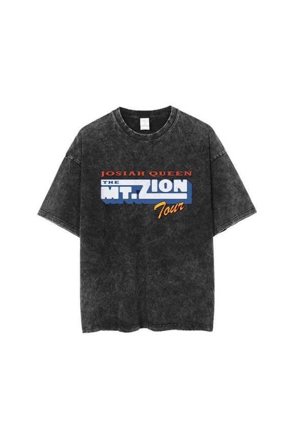 Josiah Queen The Mt. Zion Tour Shirt Man Short Sleeve Tee Casual T-Shirts Cloth