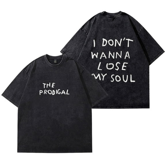 Josiah Queen The Prodigal T-Shirt Vintage Wash Tee Women Men Short Sleeve Casual Crewneck Tee