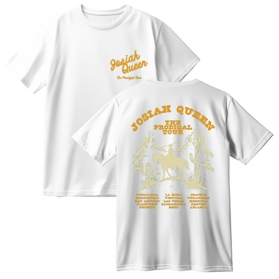 Josiah Queen The Prodigal Tour Cotton Tshirt Casual Short Sleeve Hip Hop Tee Shirt