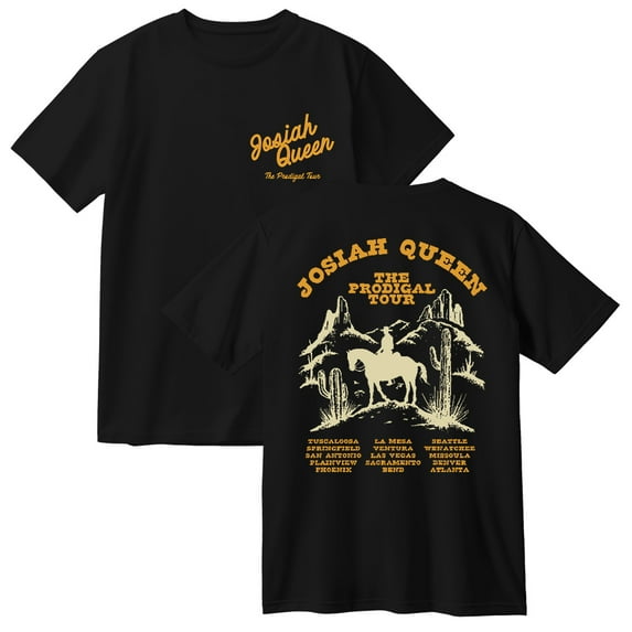 Josiah Queen The Prodigal Tour Cotton Tshirt Casual Short Sleeve Hip Hop Tee Shirt