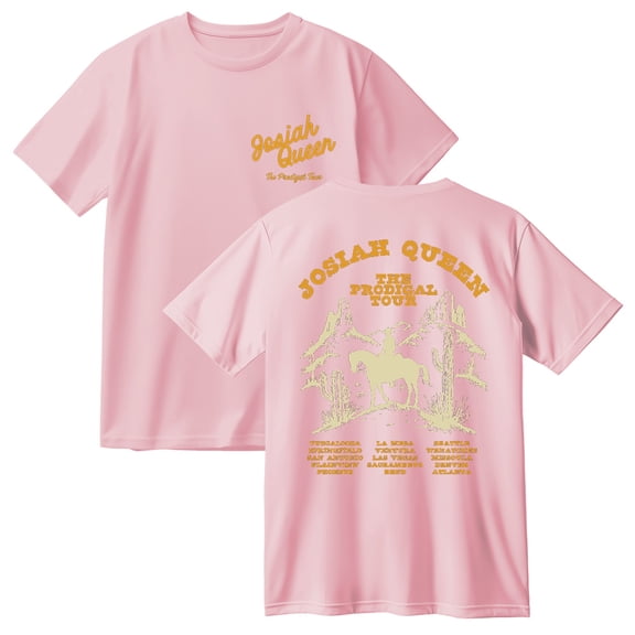 Josiah Queen The Prodigal Tour Cotton Tshirt Casual Short Sleeve Hip Hop Tee Shirt