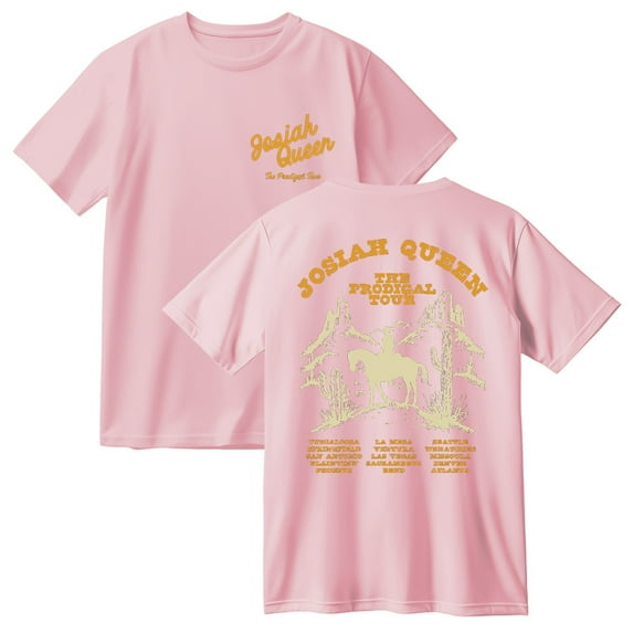 Josiah Queen The Prodigal Tour Cotton Tshirt Casual Short Sleeve Hip Hop Tee Shirt