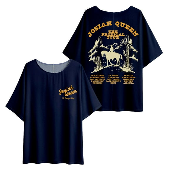 Josiah Queen The Prodigal Tour Womens Tshirt Funny Short Sleeve Unique Tee Shirt