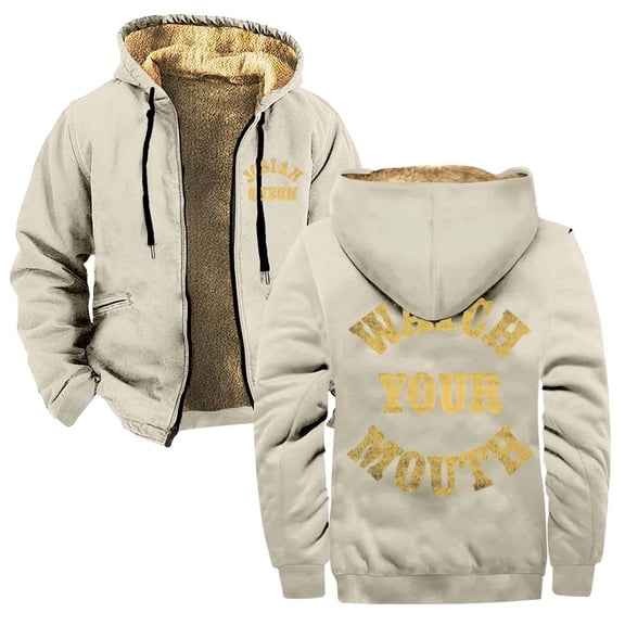 Josiah Queen Watch Your Mouth Zipper Hoodies Women Men Jacket Parkas Long Sleeve Fashion Streetwear Coat