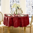 thumbnail image 1 of Josie Accessories Inc. Elrene Barcelona Damask Elegant Fabric Tablecloth Red 60"x84" Oval Oval, 1 of 5
