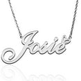 thumbnail image 1 of Josie Custom Name Necklace Customized Personalized Plated Name Necklace for Mother Daughter Friendship Women Valentine's Day Christmas Birthday New Year Silver, 1 of 7