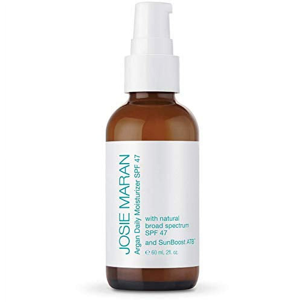 Josie Maran Argan Daily Moisturizer SPF 47 and Sunboost ATB - Lightweight, Quick-Absorbing Sunscreen Nourishes and Moisturizes Skin (60ml/2.0oz)
