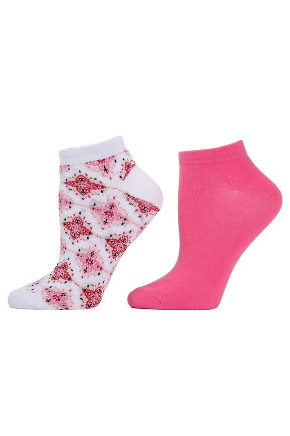 Josie Natori Low Cut Socks, 2 pack