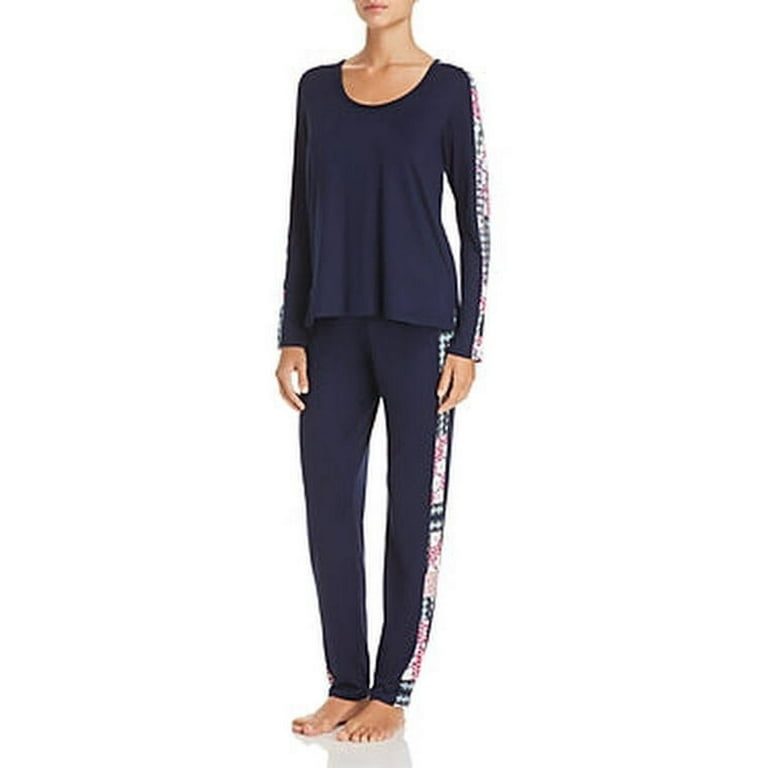 Josie Natori Slumber Party Long Sleeve Lounge Pajama 3 Piece Set Size Small Walmart