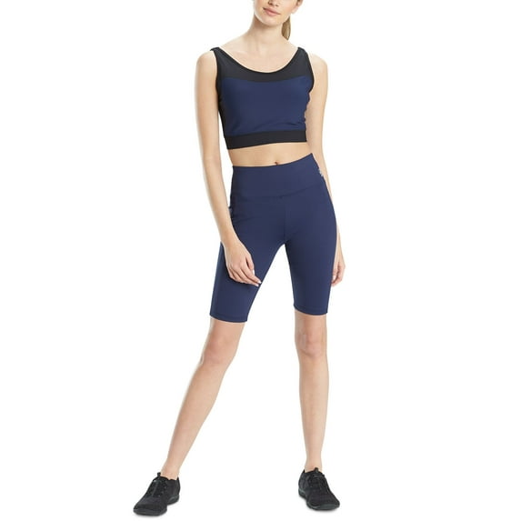 Josie Natori Womens Active Solstice Cropped Sports Tank Top