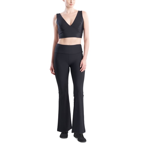 Josie Natori Womens Solstice Cami Cropped Top Black XS