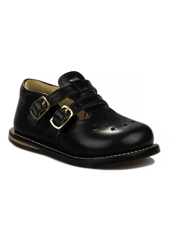 Josmo 8193 Buckle Toddlers' Medium Width Walking Shoes - Black, 7.5