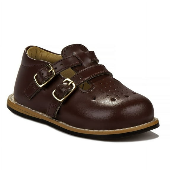 Josmo 8193 Buckle Toddlers' Medium Width Walking Shoes - Brown, 6