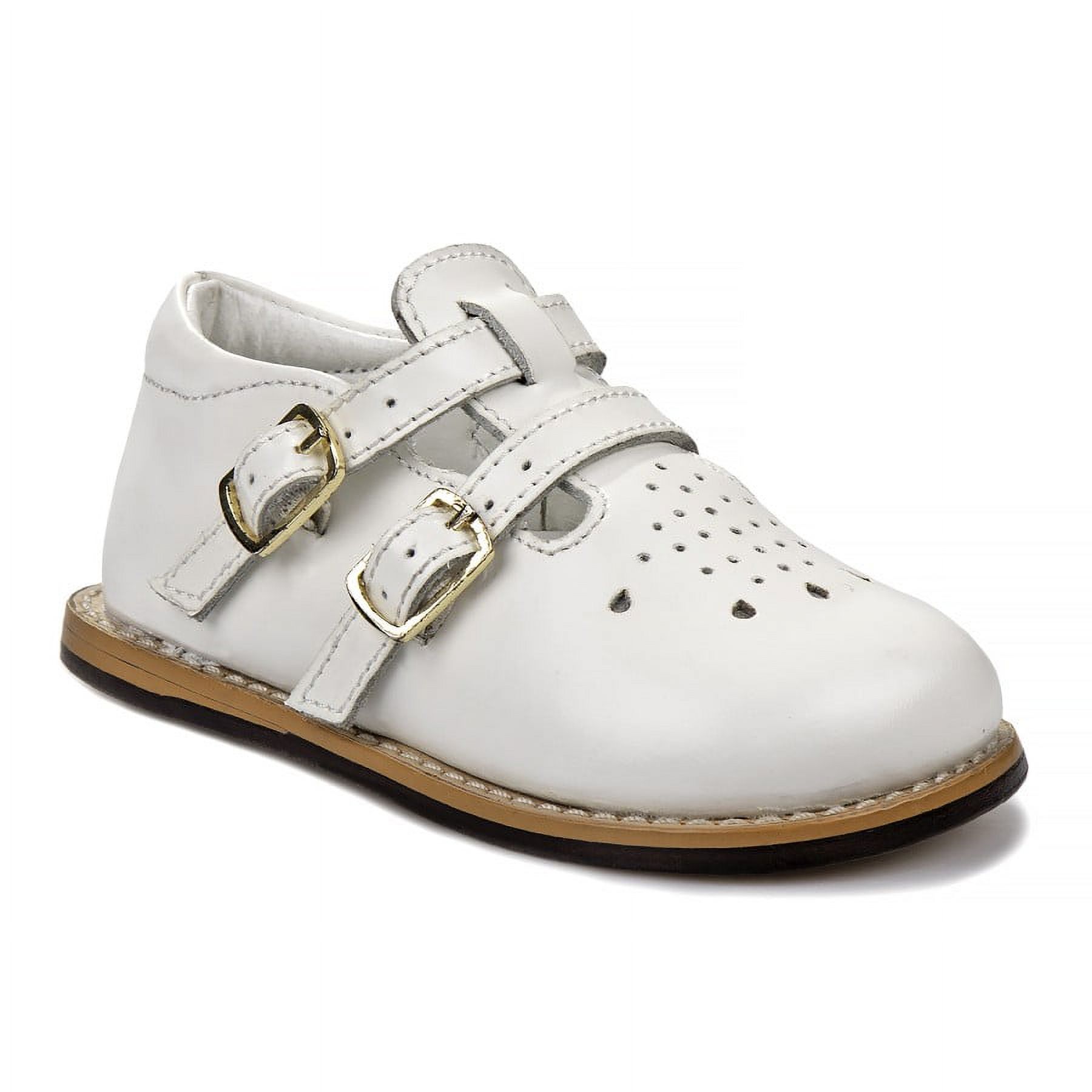 Josmo 8193 Buckle Toddlers' Wide Width Walking Shoes - White, 5.5 - image 1 of 5
