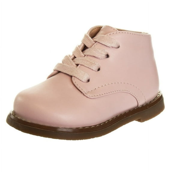 Josmo Baby Boys Girls Unisex Walking Shoes First Step Walker Lightweight Synthetic Non, Slip High Top , Pink, Size: 7.5