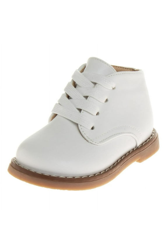 Baby Boys Girls Unisex Walking Shoes First Step Walker Lightweight Synthetic Non, Slip High Top , White, Size: 5.5