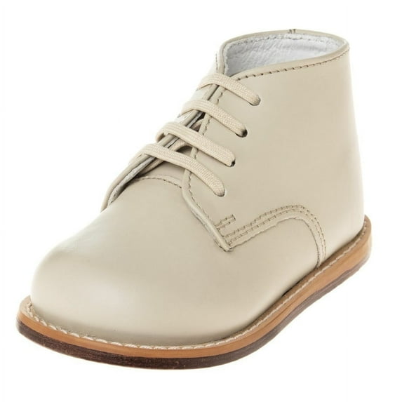 Josmo Baby Walking Shoes First Walker Shoes Genuine Leather (Infant) - Beige, Size:5
