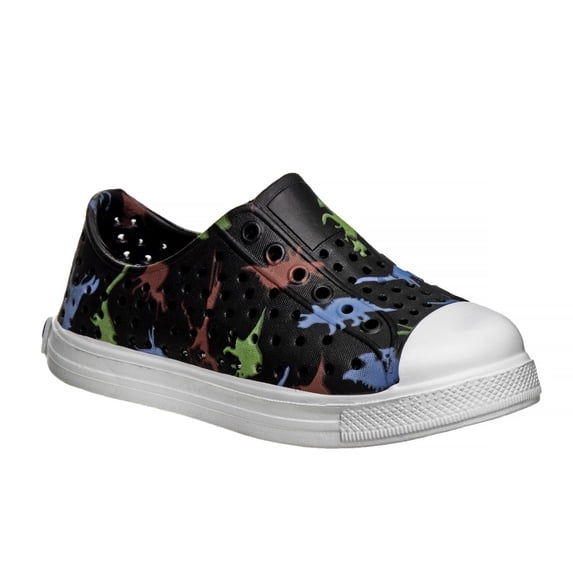 Josmo Boys Breathable Clog Style Sneaker, Black Multi, Size: 8