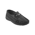 thumbnail image 1 of Josmo Boys Casual Slip-On Loafers with Metal Accent - Black BK, 3, 1 of 8