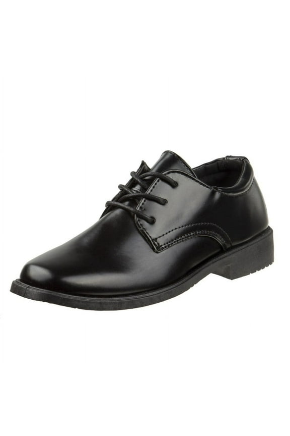 Boys Classic Oxford Casual Dress Shoe - Black, 12
