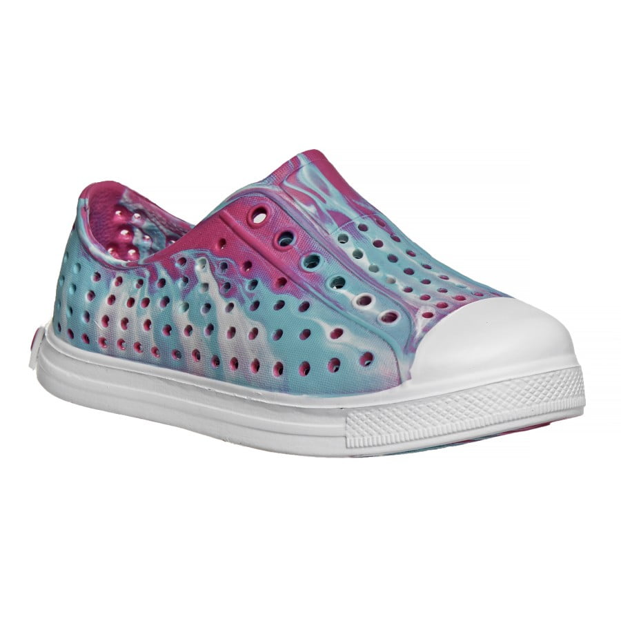 Josmo Girl Breathable Clog Style Sneaker Pink Cyan, Size 7