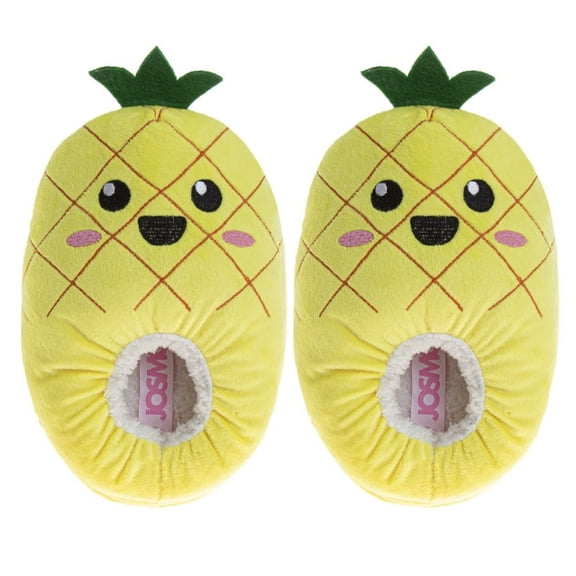 Josmo Girls Comfy Slippers. (Little Kids), Yellow, Size: 4, 5