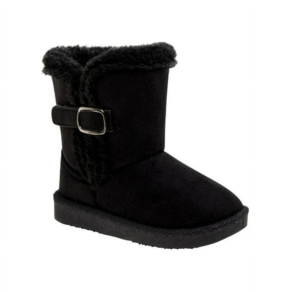 Josmo Girls Cozy Lined Winter Boots - Black, 6