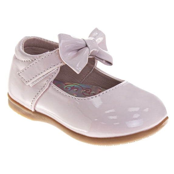 Josmo Girls Mary Jane Dress Shoes Bow Detail Little Kids, Blush Patent, Size: 8