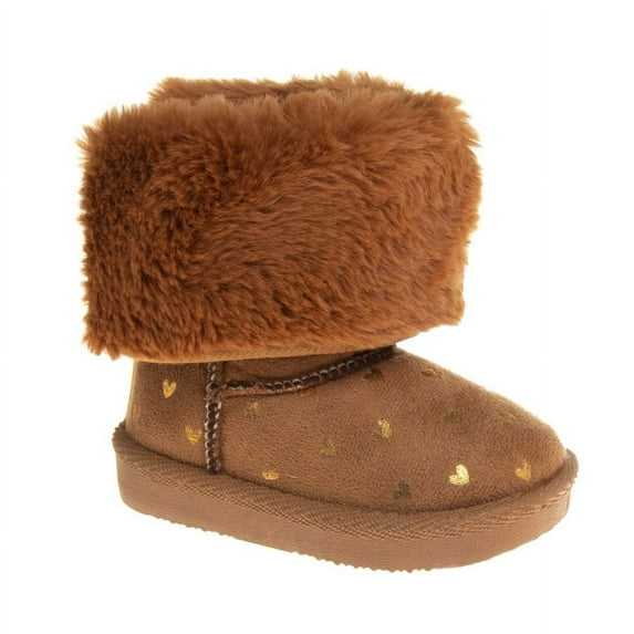Josmo Girls Toddler Girls' Flat Heel Slip-on Winter Boots