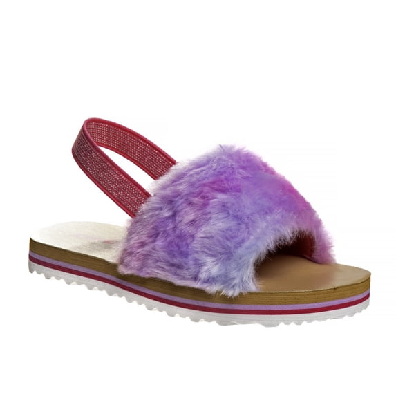 Josmo Girls Toddler Platform Sandals, Purple, 6