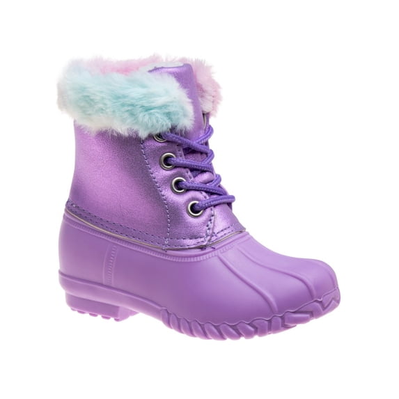 Josmo Girls Unicorn Duck Boots, Purpleshimmer, 8