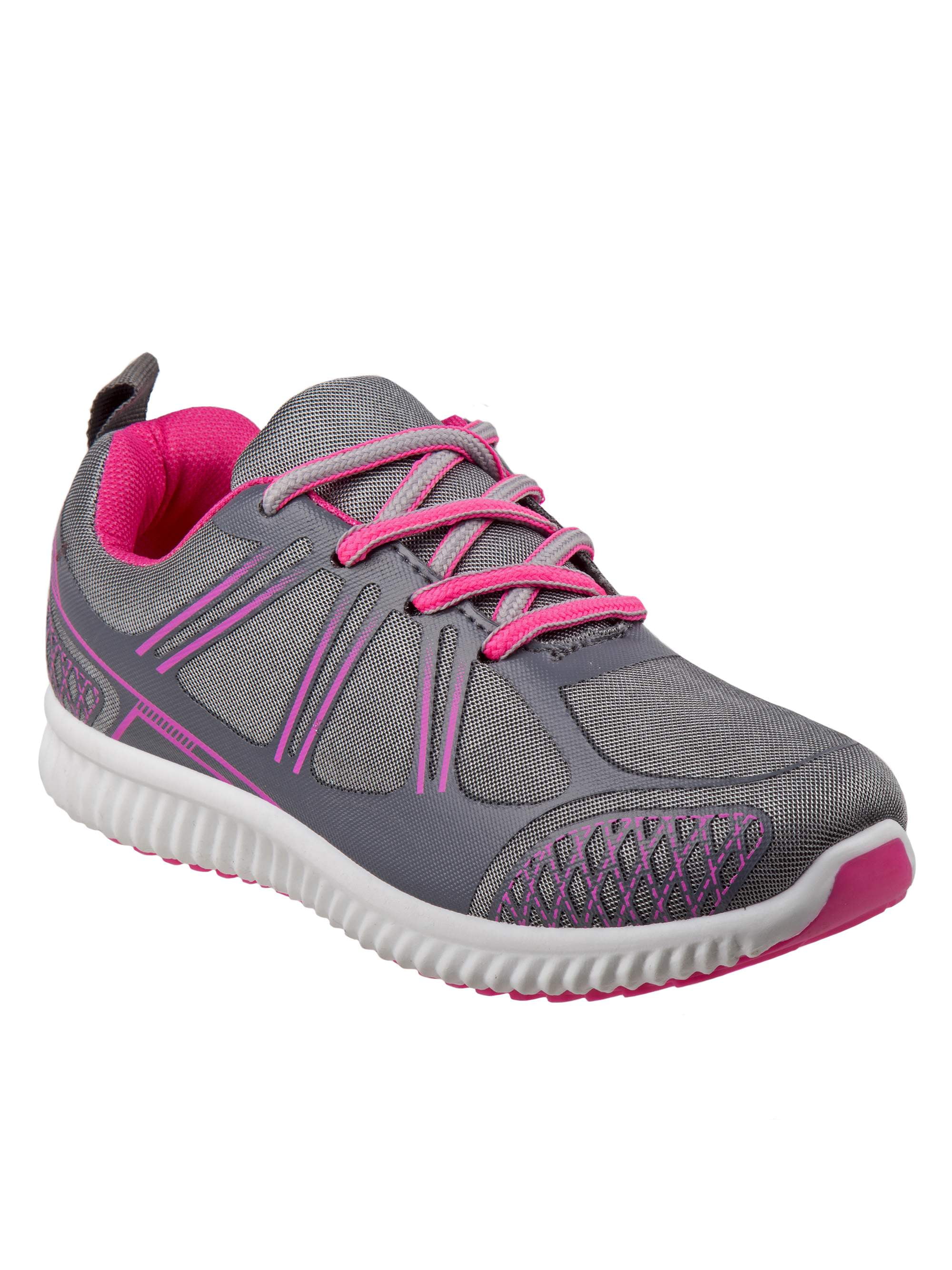 Josmo Grey Fuchsia Casual Trendy Girls' Sneakers - Walmart.com