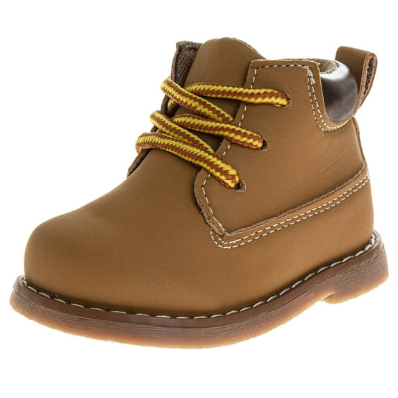 Josmo Kids Lace Up Casual Boots. (Infant/Toddler) - Wheat, Size: 5