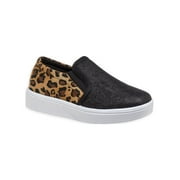 Josmo Leopard Colorblock Slip-On Fashion Casual Sneaker (Little Girls & Big Girls)