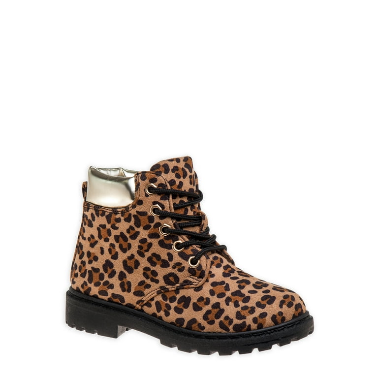 Josmo Leopard Combat Boots Little Girls Big Girls Walmart