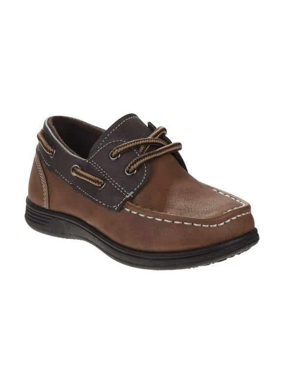 Josmo Little Boys Casual Boat Shoes - Tan, 1