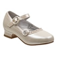 thumbnail image 1 of Josmo Little Kids Girls Dress Shoes, Beige, 2, 1 of 6