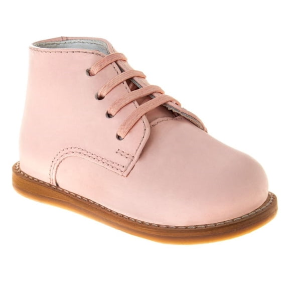 Josmo Logan Toddlers Leather Medium Width Walking Shoes, Pink, 4