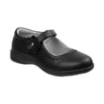 thumbnail image 1 of Josmo Shoes O-LA83571G Laura Ashley Girls School Shoes with Hook & Loop Closure, Black - Size 4, 1 of 3