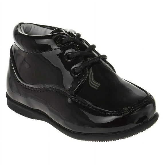 Josmo Shoes Toddler Boys Straps Dress Shoes, Black Patent, 5