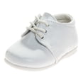 thumbnail image 1 of Josmo Shoes Toddler Boys Lace Up Dress Shoes, White Patent, 8, 1 of 6