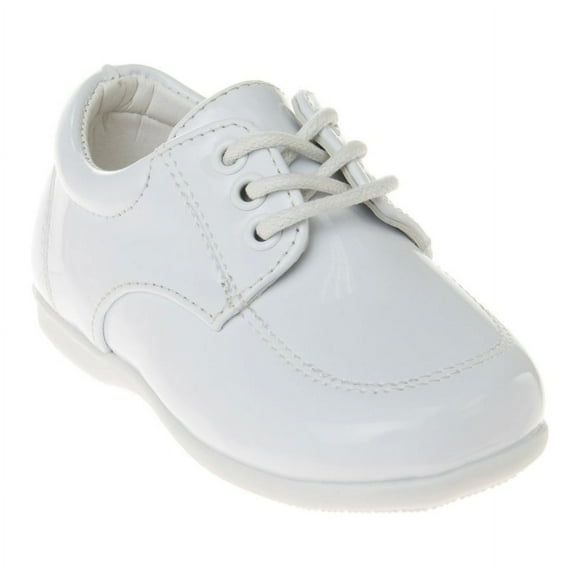 Josmo Shoes Toddler Boys Straps Dress Shoes - White Patent, Size:3