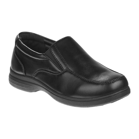 Josmo Slip On Boys Big Kids School Uniform Dress Shoes, Black, 1