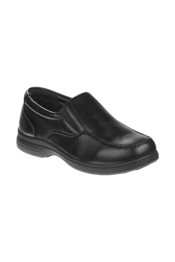 Slip On Boys Big Kids School Uniform Dress Shoes, Black, 2