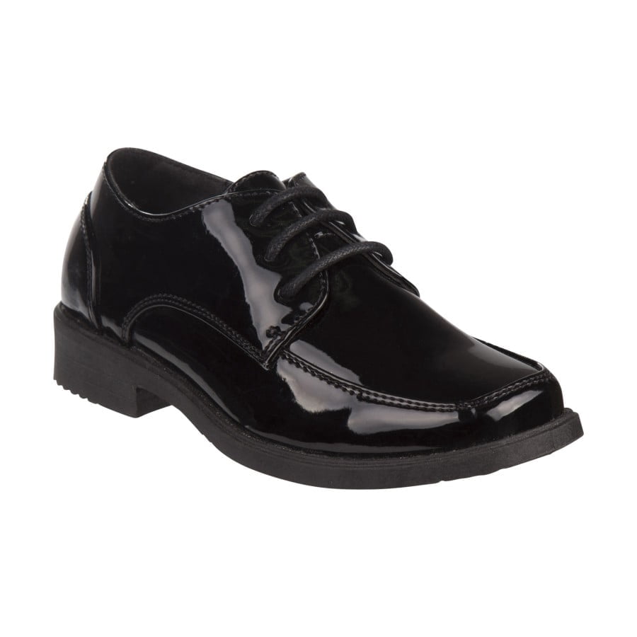 Josmo Toddler Boys Dress Shoes, Lace Up Style, Black Patent, 10