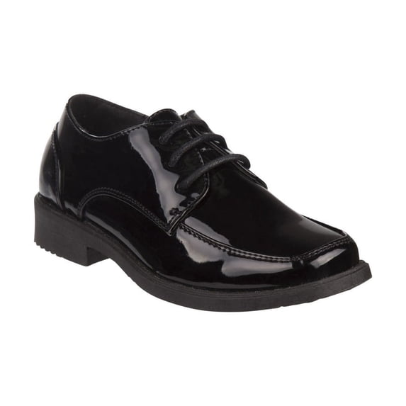 Josmo Toddler Boys Dress Shoes, Lace Up Style, Black Patent, 11